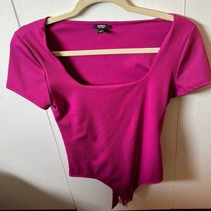 Express Body Contour Bodysuit with square neck